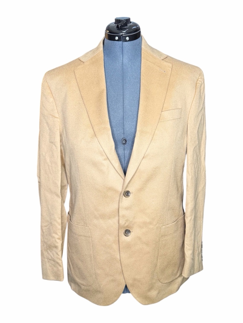 Jack Victor Beige 100% cashmere 42R Blazer Jacket Coat